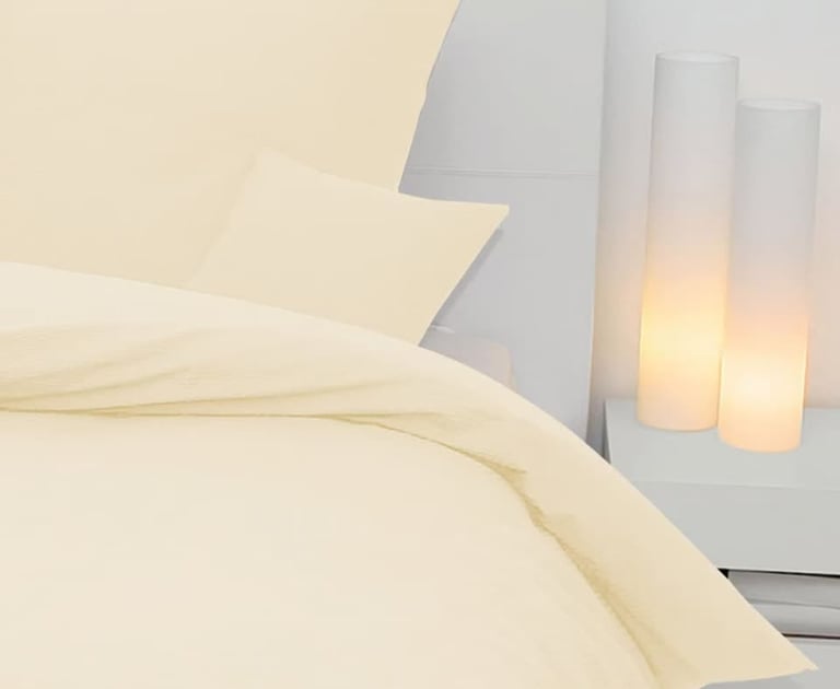 Janine Mako-Soft-Seersucker Bettwäsche Piano